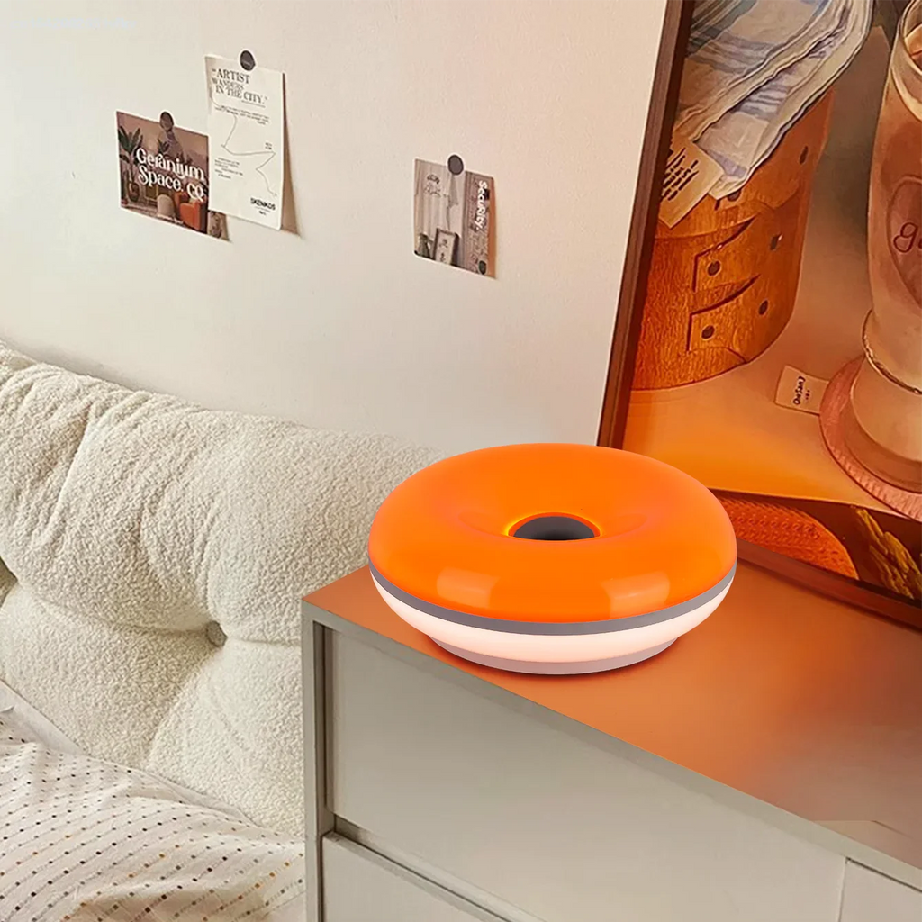 Table lamp Luminoro Bauhaus | USB & Touch | RGB 16 colors with remote control | Ambient light for living & bedroom