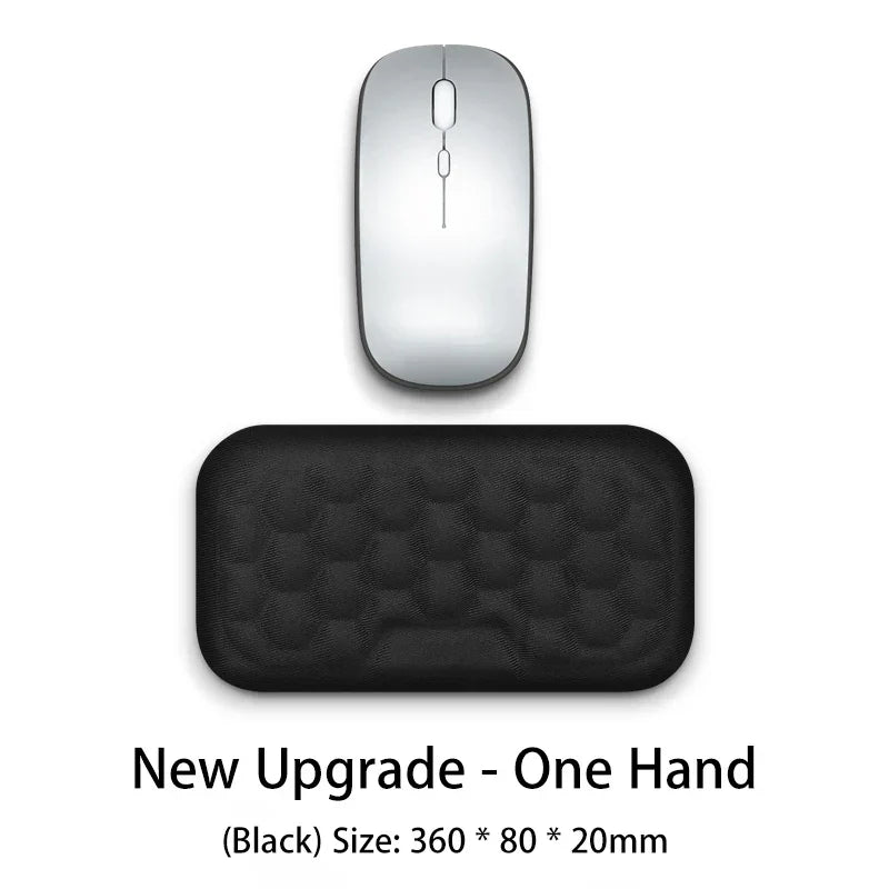 ErgoLuxe GelPad | Comfort Mousepad | Wrist Rest & Massage | Silicone & Memory Foam