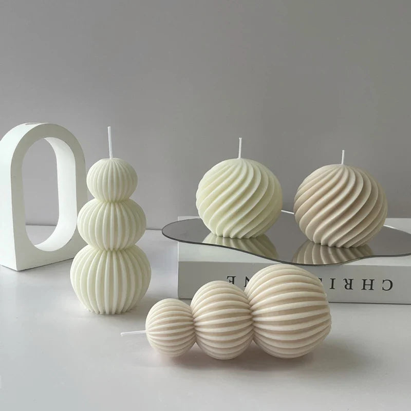 Creative Geometric Scented Candle Golf Ball Design Decoration