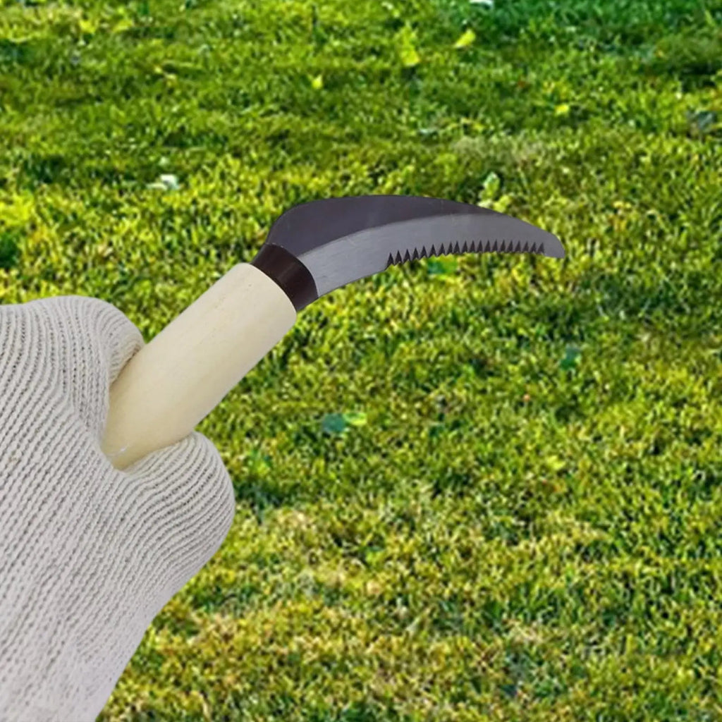 ZenWeed Garden Knife | Precise Stainless Steel Blade | Ergonomic Wooden Handle | Compact & Handy