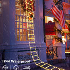 Winter Light | LED Christmas Decoration | Climbing Santa with Ladder | 1.5 m / 3 m | 8 Light Modes | USB