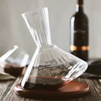 Crystal Glass Rotating Wine Decanter 1L