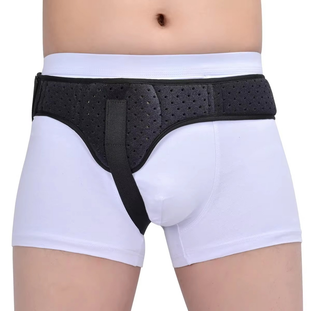 Hernia Support Belt for Men and Women with Removable Compression Pads