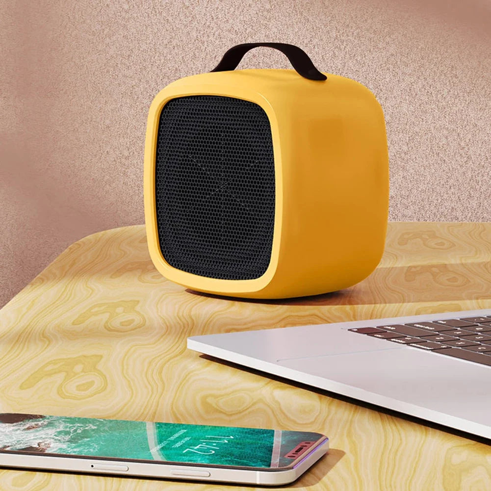Mini PTC Ceramic Heater | 500W | Fast & Quiet | Overheat Protection | Compact for Indoor Use