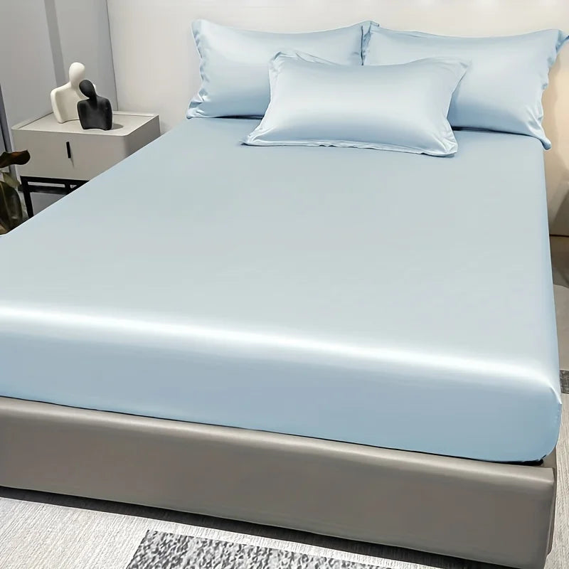 SatinDreams Luxury Fitted Sheet | Silky Satin Bed Sheet | Breathable & Cooling | Wrinkle-Free | Easy Care