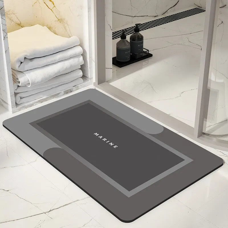 Non-Slip Bath Mat, Quick-Drying Microfiber, 40 x 60 cm