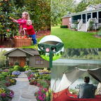 Solar-Powered Ultrasonic Animal Repellent for Gardens and Yards