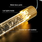 Chandelier with crystal pendants