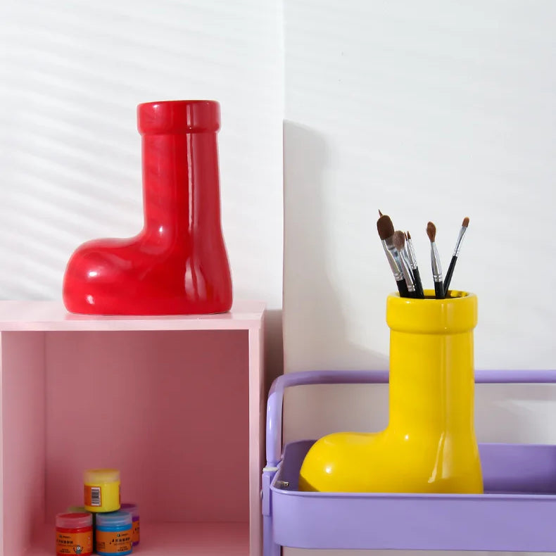 Ankle Boots Vase