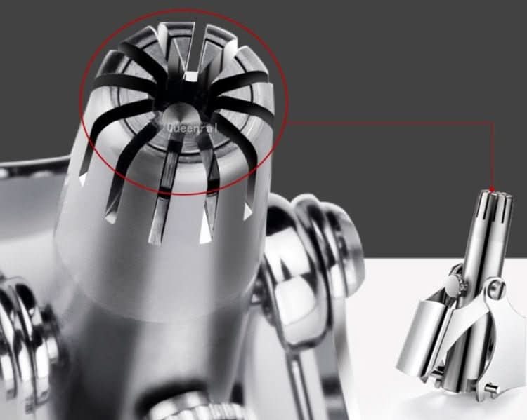 Painless stainless steel trimmer for nose & ear hair
