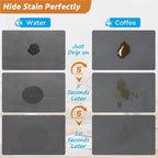 Pureterra | Kitchen Mat Super Absorbent | Non-Slip & Washable | Diatomite Design | Oval & Long Shape | Comfort Rug for Kitchen & Bathroom