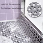 Extra-Porous TPE Non-Slip Shower Mat with Strong Suction, Anti-Mold, Machine Washable