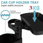 Car Cup Holder with Detachable Tray