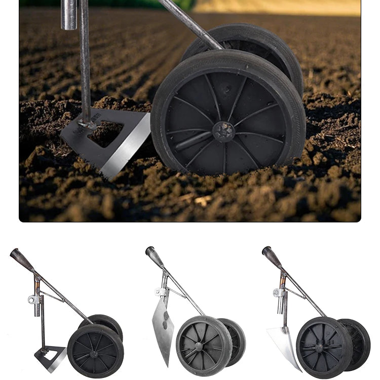GravoHack Duo Hand Hoe | Forged Manganese Steel | For Weeding & Loosening | Suitable for Wooden Handles
