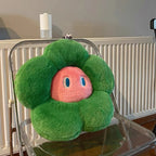 Fluffy Flower Cushion with Eyes