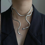 Snake Wrap Bold Dual Necklace