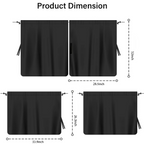 4-Piece Car Window Privacy Curtain Set with Rear Divider and Storage Bag