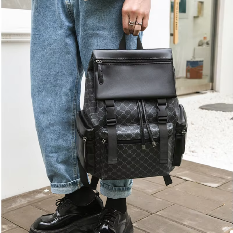 Premium Multi-Functional Leather Travel Backpack