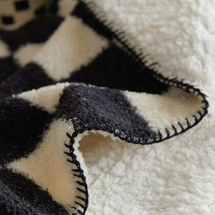Plain Checkerboard Throw