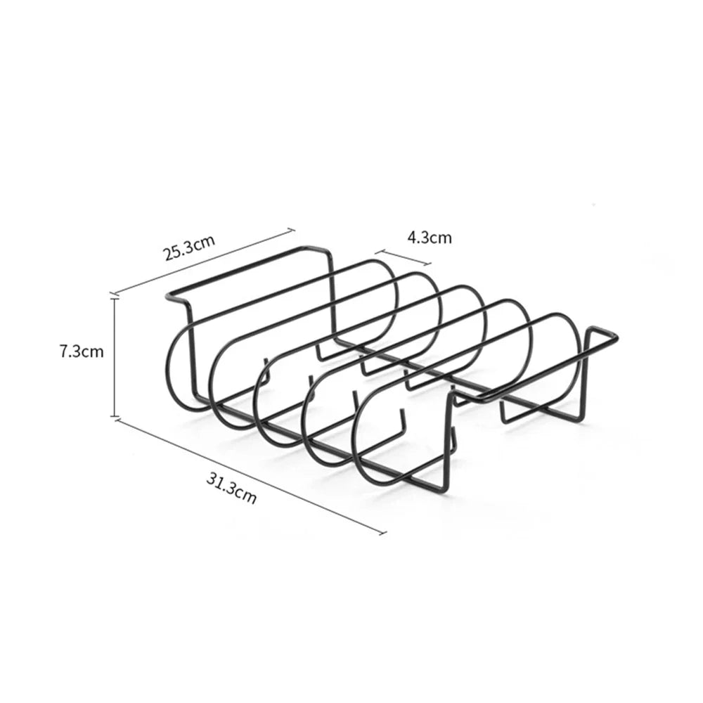 Rib Holder GrillMeister Pro | For 4 Racks | Non-Stick Coated | For Gas Grill & Oven