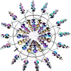 Enchanting Solar-Powered 3D Kinetic Wind Sculpture for Gardens
