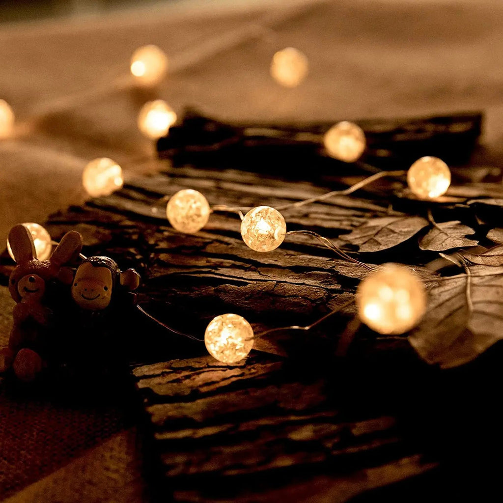 LumiaGlow LED string lights | Warm white | 3 modes | Battery operated