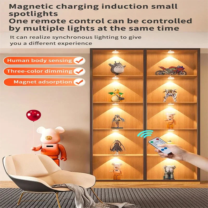 LumoLine | PIR Motion Detector LED Light | Dimmable & Rechargeable | Wireless