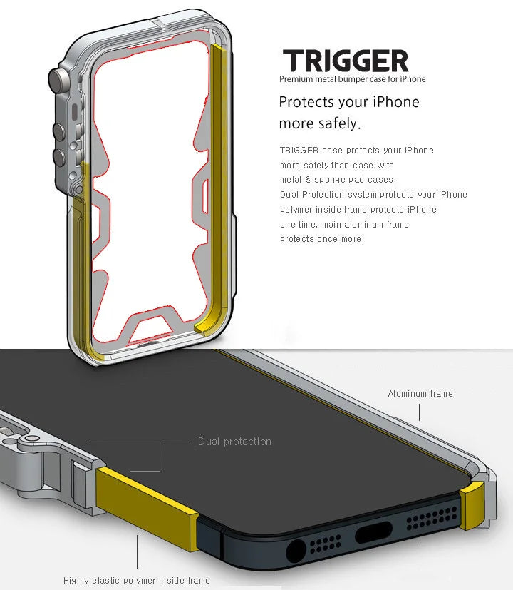Tactical Grip Shockproof Alloy Frame iPhone Case