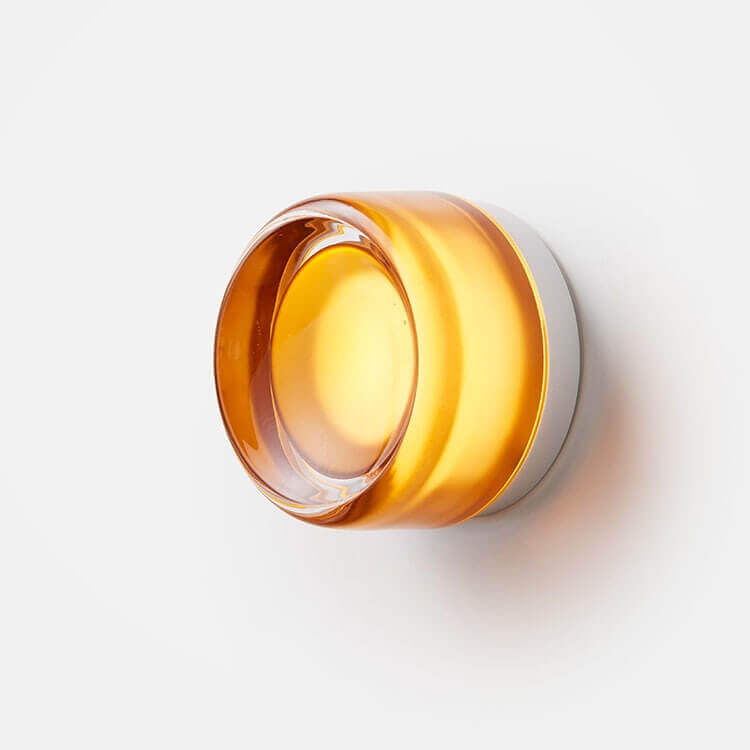Futuristic and unique solid Plexiglass wall lamp