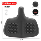 Wide Ergonomic Bike Saddle – Comfortable Saddle with Shock Absorption for City and Mountain Bikes