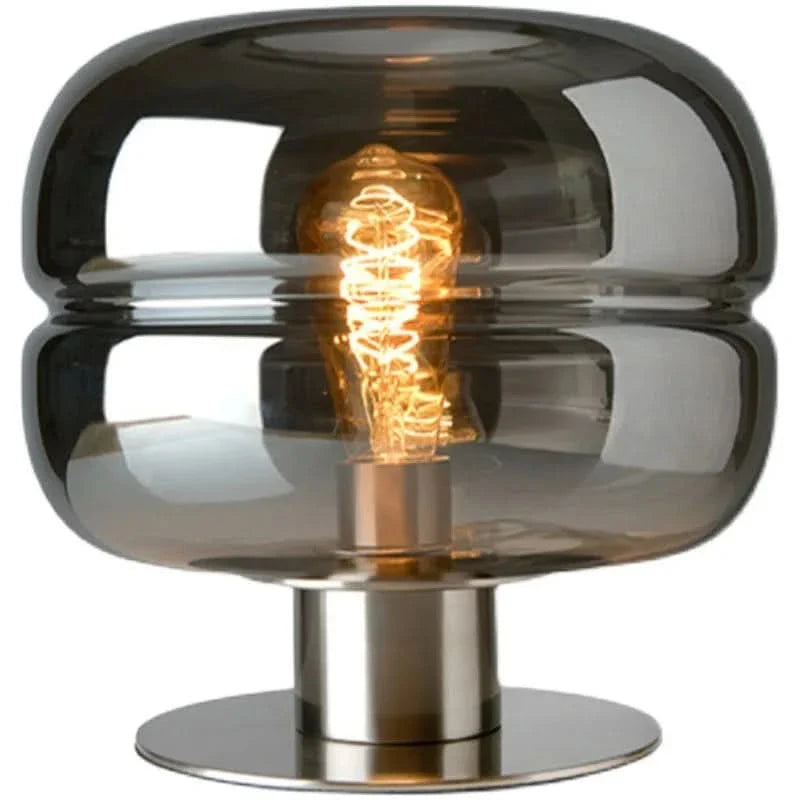 Scandinavian Glass Table Lamp – AuroraForm E27
