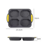 Bunello Burger Mold | Silicone Baking Mold for Buns | Non-Stick & Heat Resistant | 6-Piece Mold
