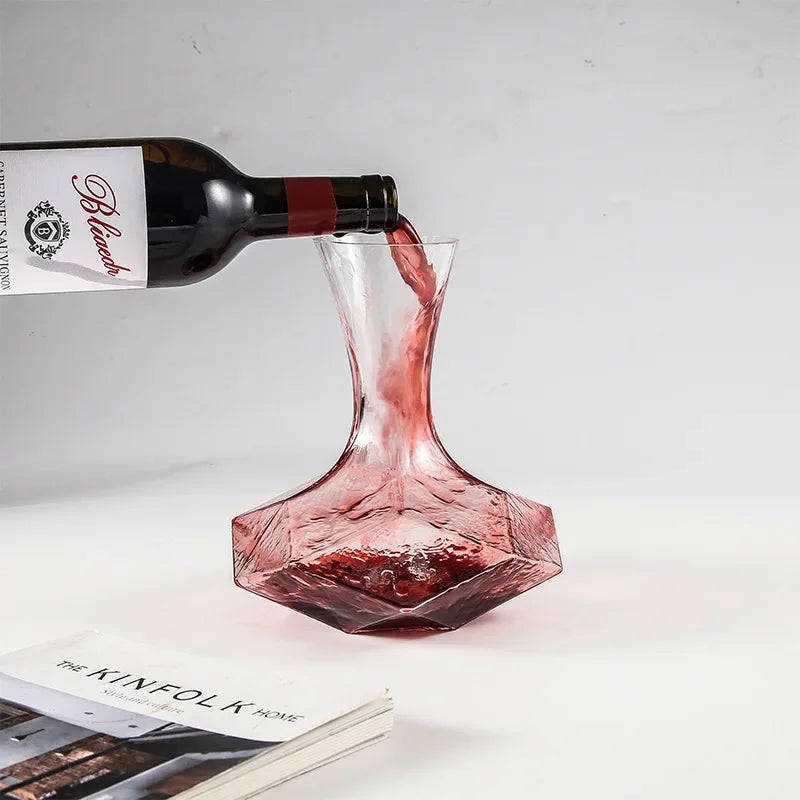 Irregular Crystal Glass Wine Decanter