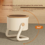 1000W Portable Ceramic Electric Heater Table Model with Tip-Over Protection