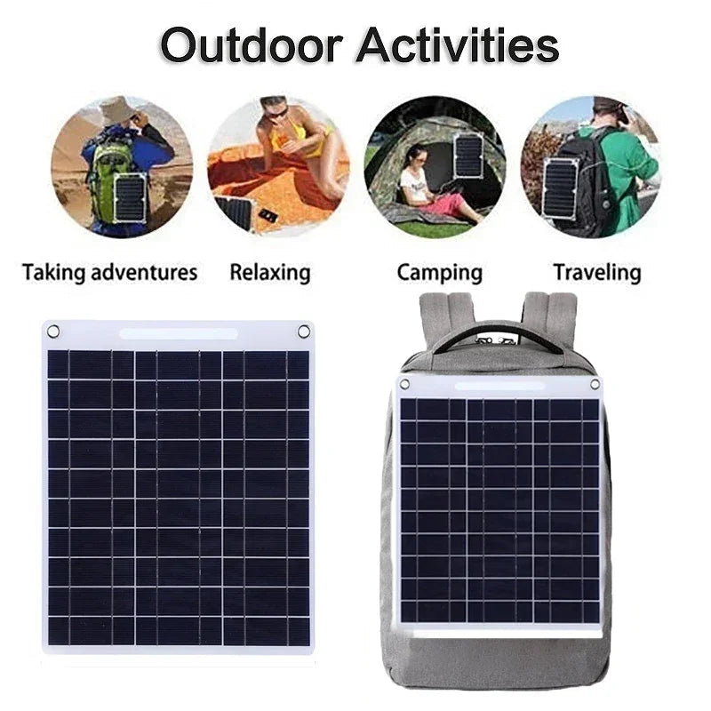 Portable Solar Panel SOLVION Charge 100W | 5V | Dual USB | Waterproof | Outdoor & Camping