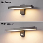 Adjustable PIR Motion Sensor Outdoor Wall Lamp - IP65 Waterproof, Ideal for Exterior Entrance and Porch