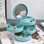 Multi-Layer Rotating Jewelry Organizer Storage