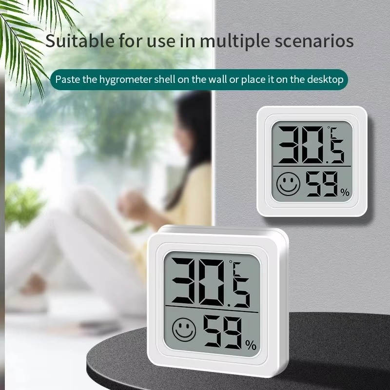 Indoor LCD Digital Thermometer and Hygrometer with Temperature and Humidity Sensor