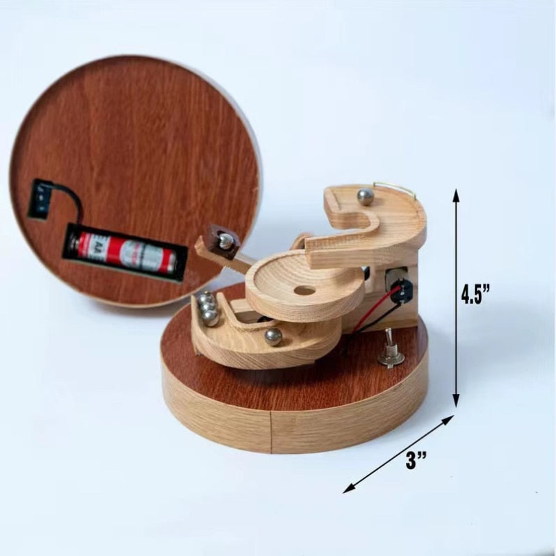 Wooden Marble Machine with Continuous Motion Design