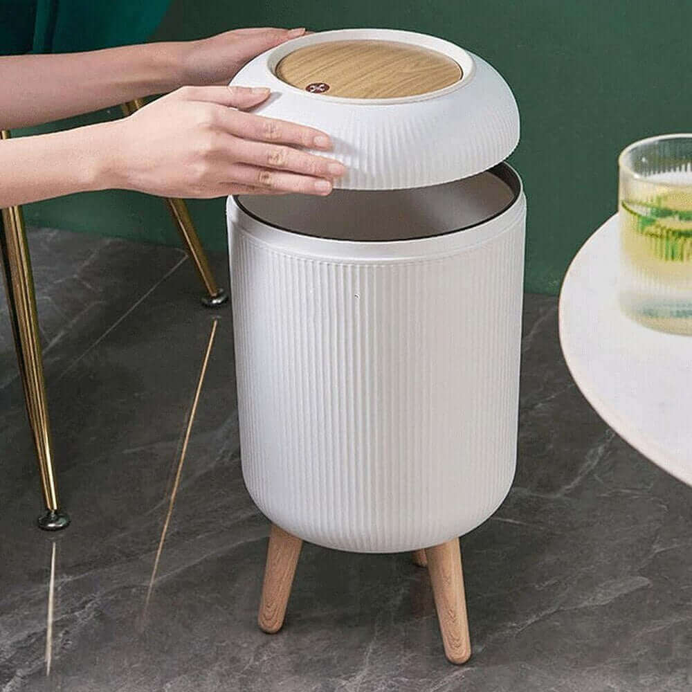 Enhance your bathroom with the stylish 10L container with lid
