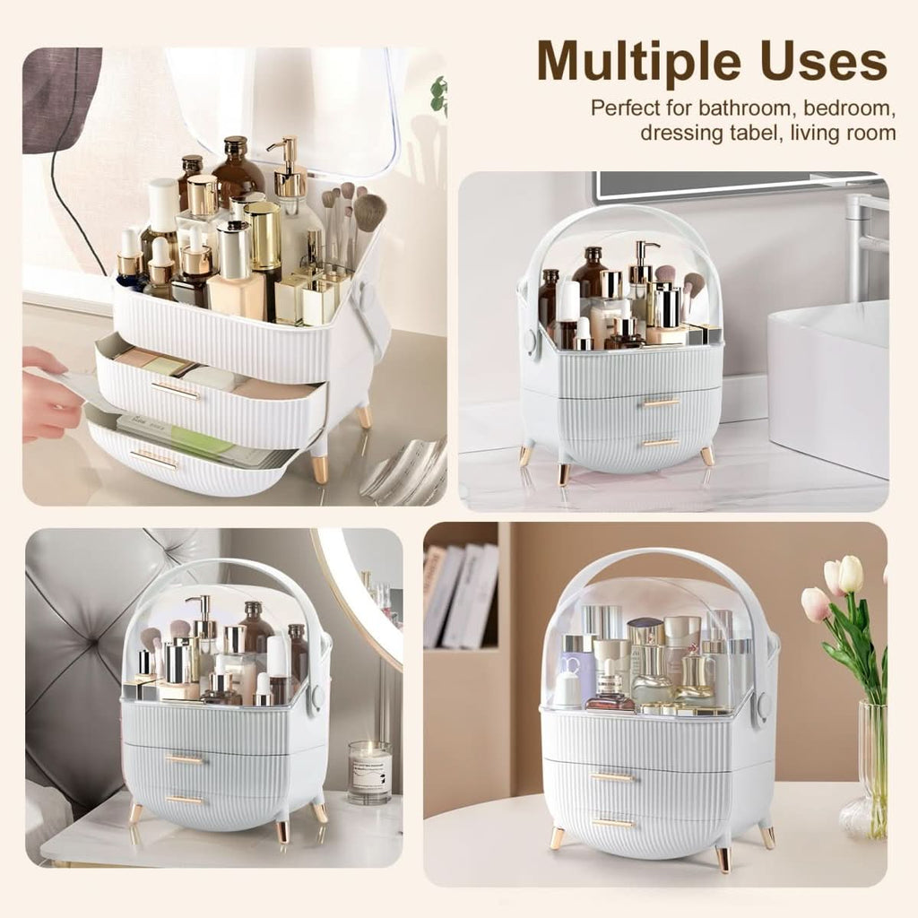 up organiser - Dustproof & waterproof cosmetics box with elegant design
