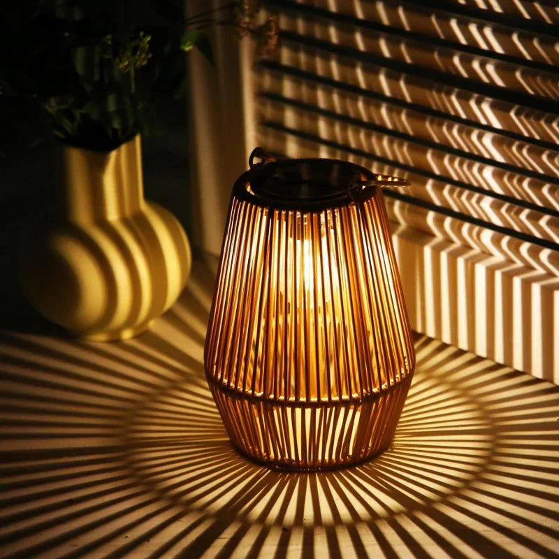 Solar Outdoor Handwoven Garden Lamps | Waterproof Landscape Light for Villa & Terrace Decoration - Alpho