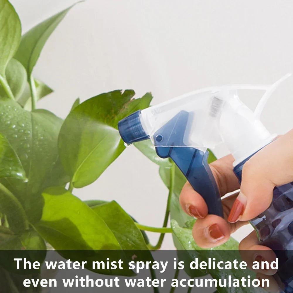Adjustable spray bottle with ergonomic grip for easy handling and versatile use