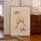 Cin Cin Wall Art – Retro Moderno Cocktail Decor