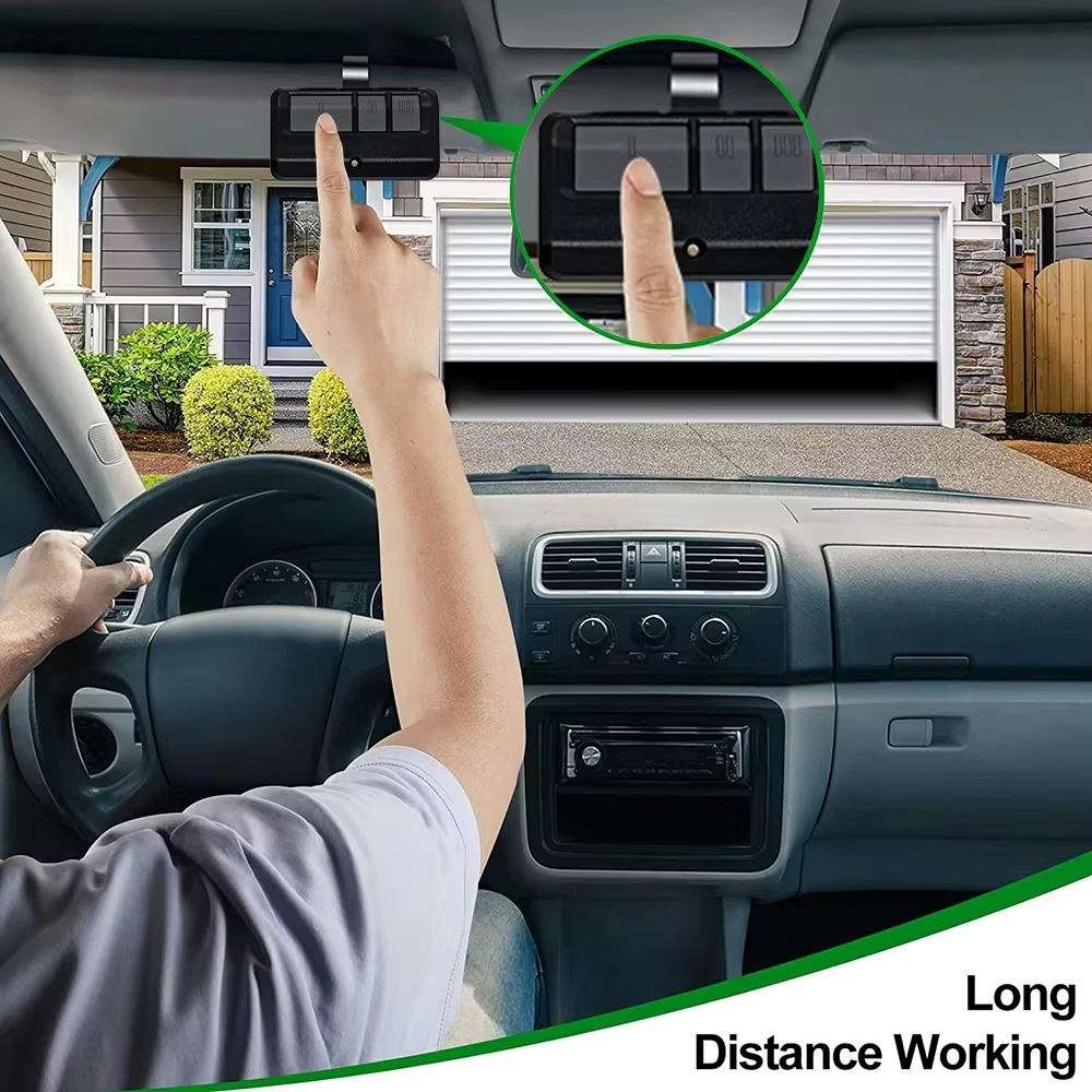 Universal Garage Door Remote Opener Compatible with 315MHz and 390MHz Systems