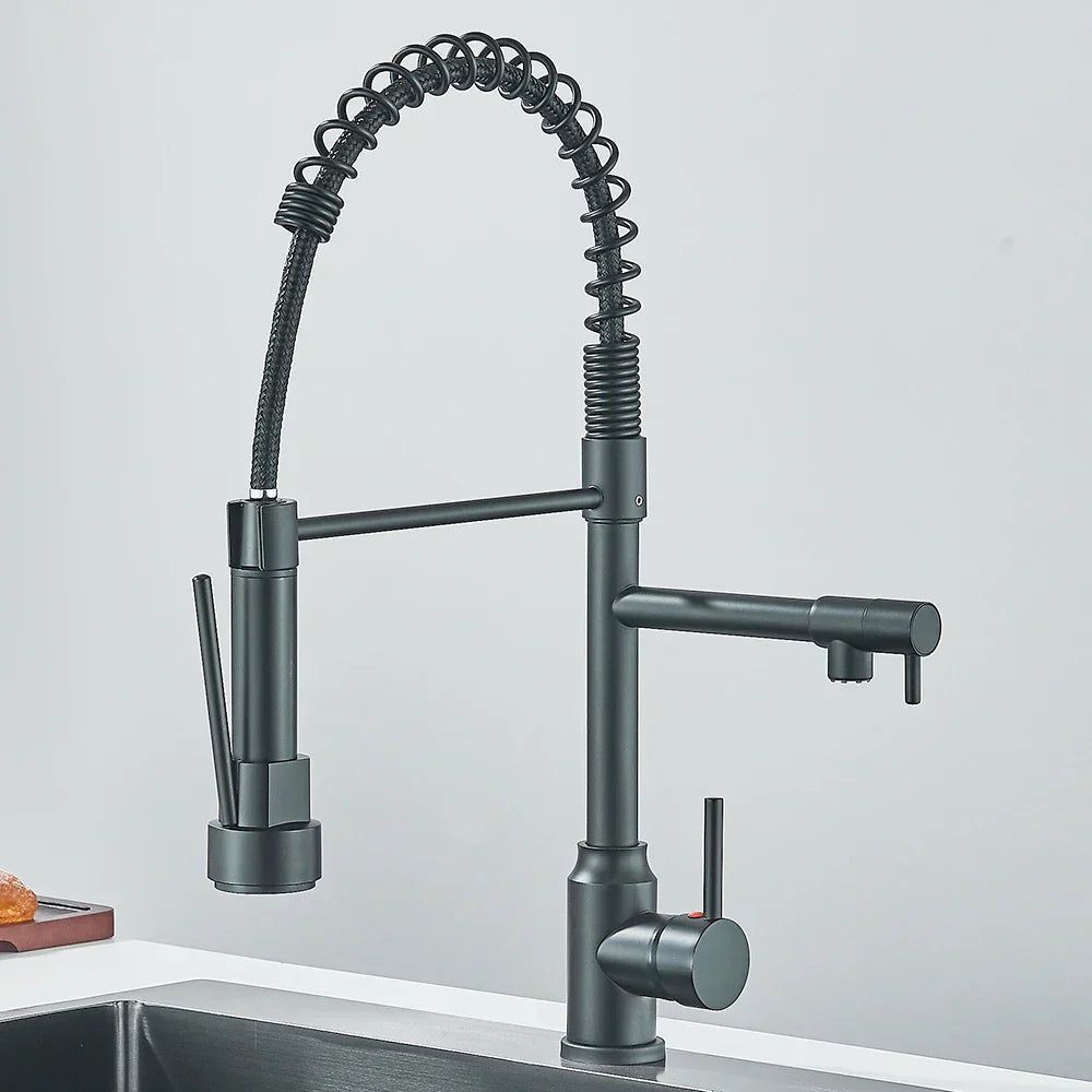 HydroFlex – Modern Kitchen Faucet with Double Spout
