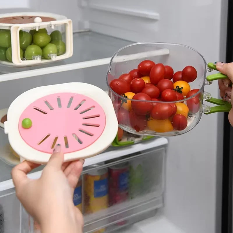 Dust-Proof Fruit Drainer Basket
