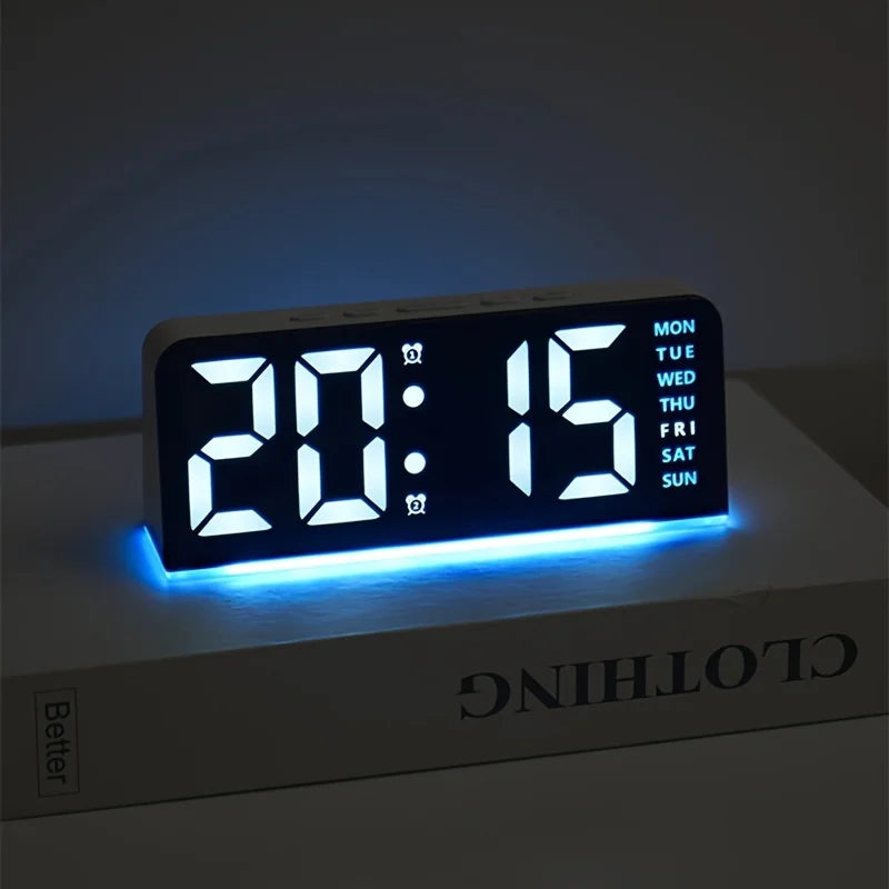 Modern LED All Week Display Night Lamp Alarm Clock
