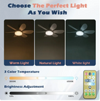 Elegant Flower Energy Saving RC Ceiling Fan Lamp
