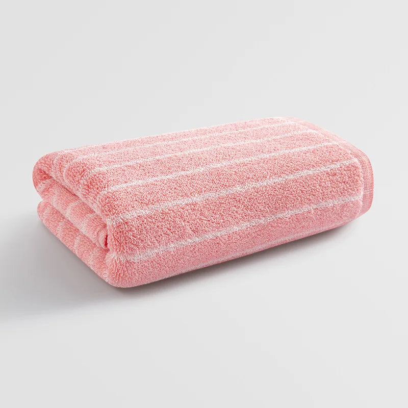 Retro Striped Polyester Towel, Quick-Drying and Machine-Washable